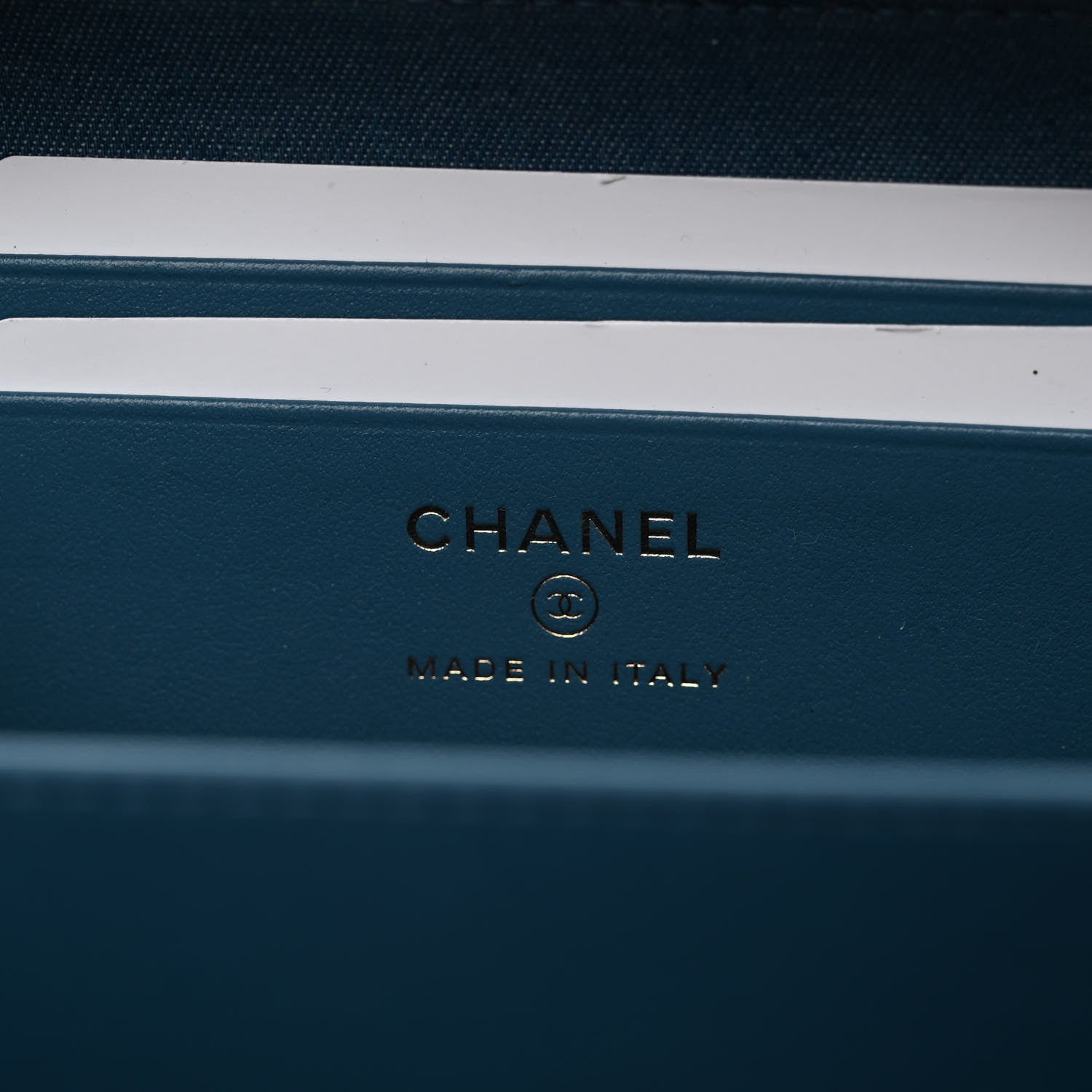 Chanel Denim Quilted CC Pearl Crush Camera Case Blue 6 of 10
