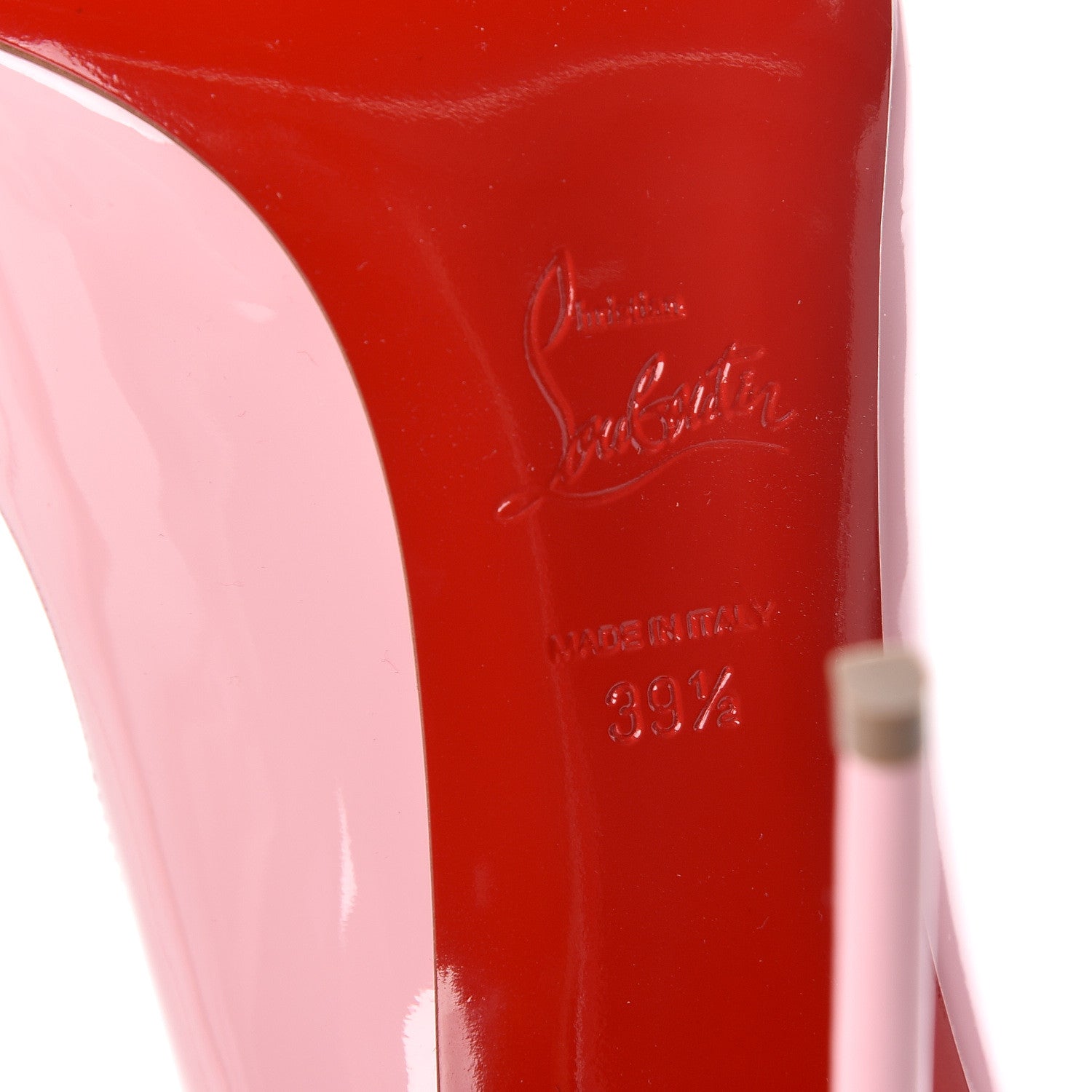 Christian Louboutin Patent Hot Chick 100 Pumps 39.5 Eglantine 6 of 8