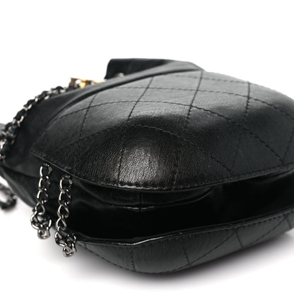 Chanel Calfskin Quilted Small Gabrielle Bucket Black 8 of 9