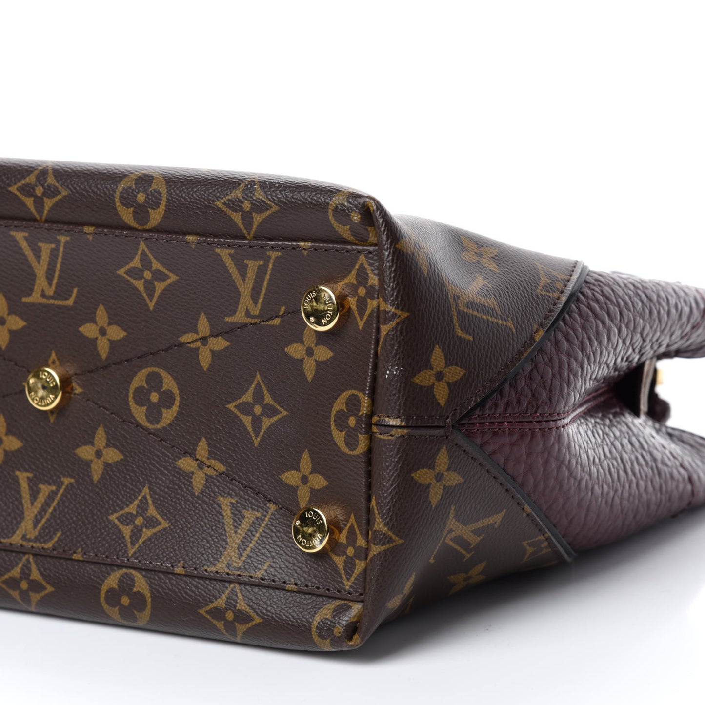 Monogram Ostrich Lizard Majestueux PM Bordeaux
