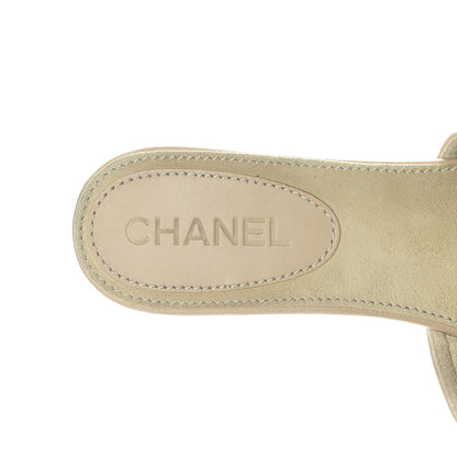 Chanel Calfskin Camellia Clogs 40 Beige 7 of 9
