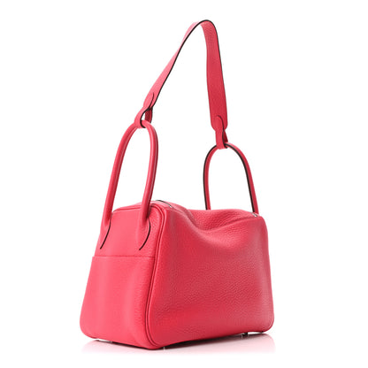 Hermes Taurillon Clemence Lindy 26 Rose Extreme 3 of 10