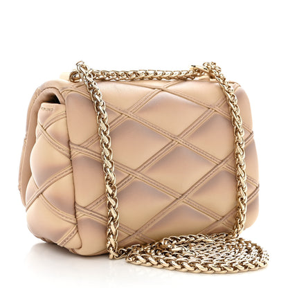 Louis Vuitton Lambskin Malletage Pico GO-14 Beige Pink 3 of 10
