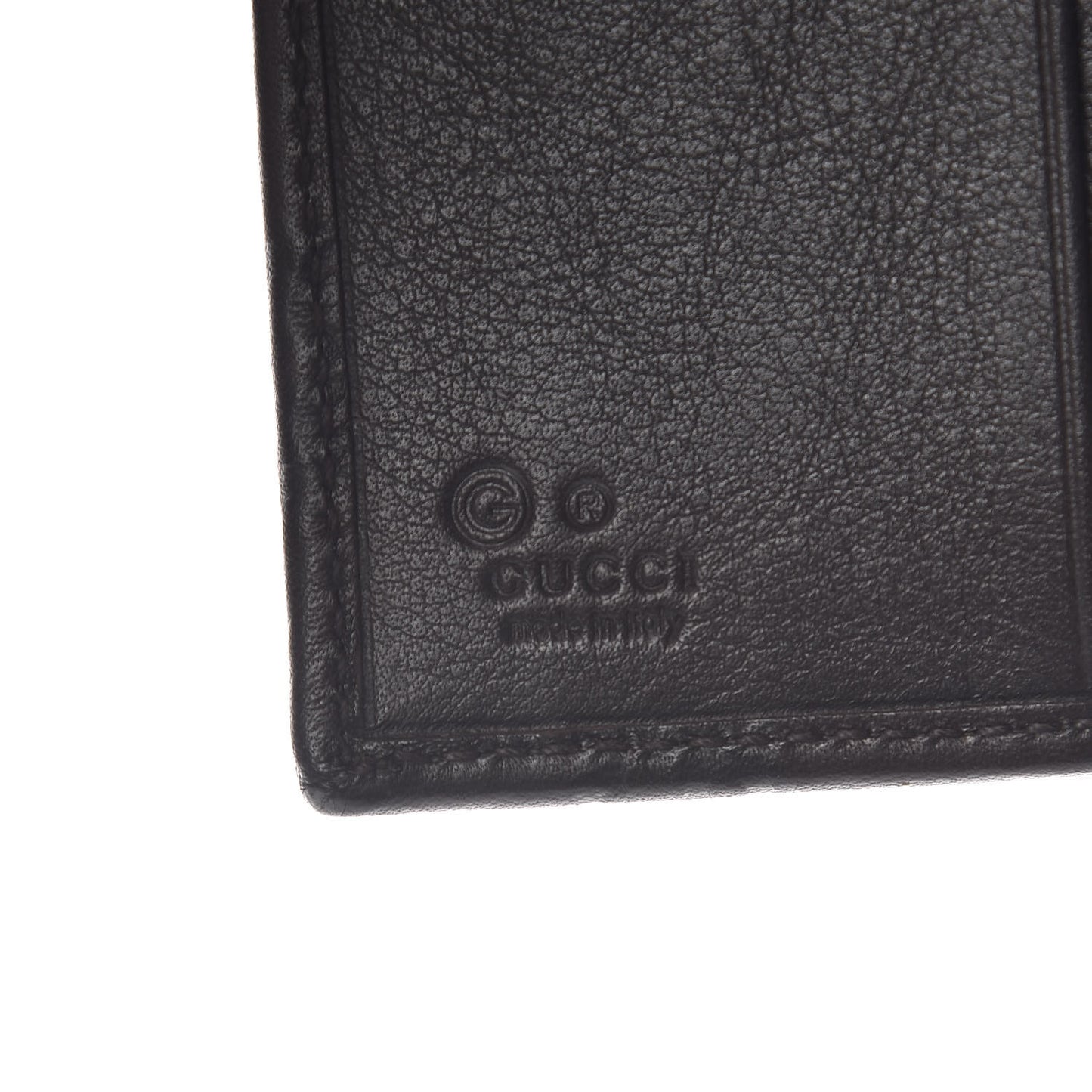 Guccissima Continental Flap Wallet Dark Brown