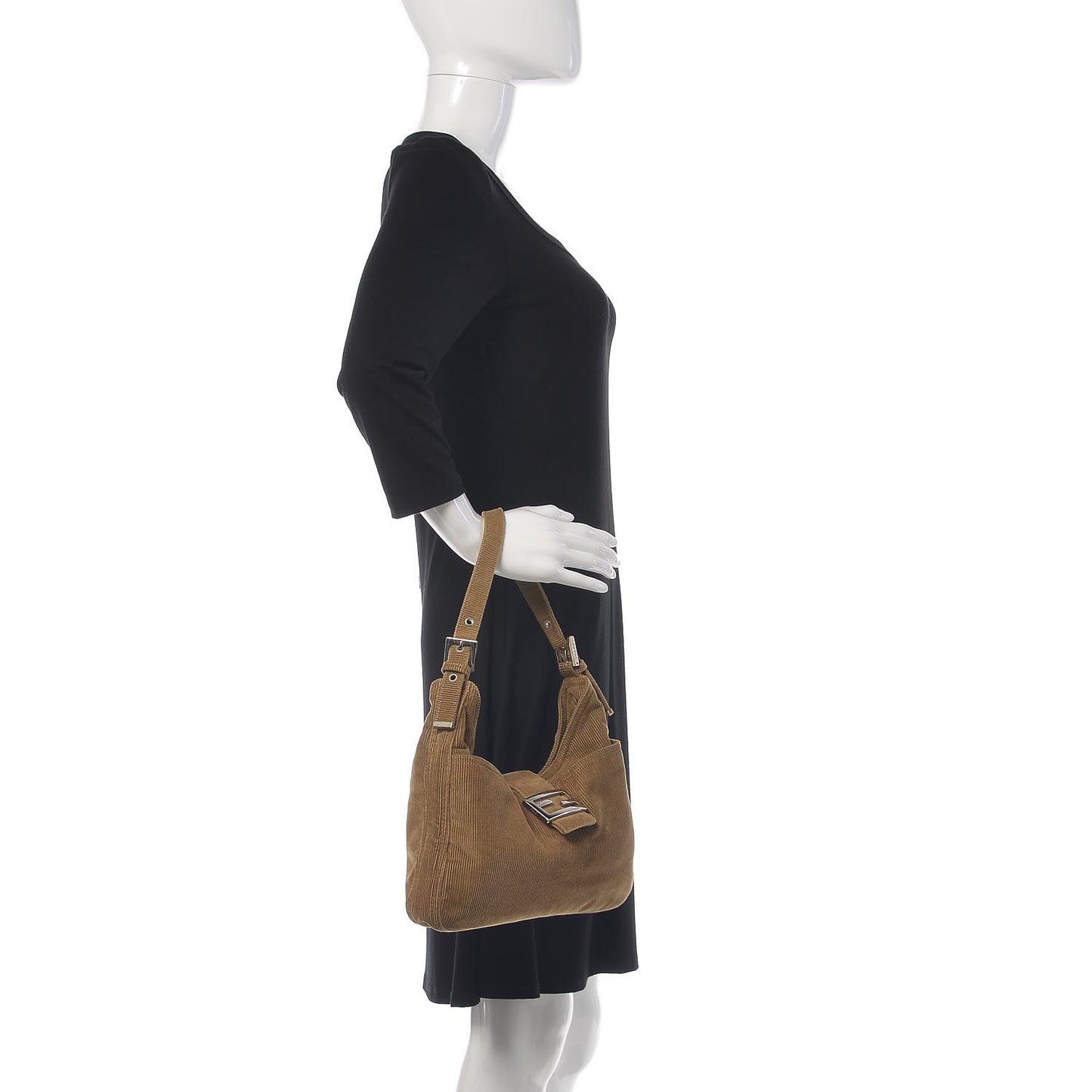 Corduroy Shoulder Bag Beige