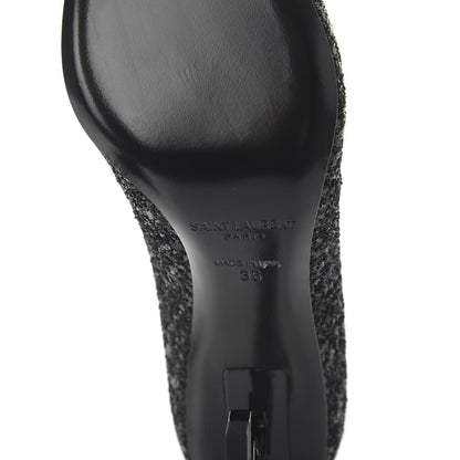 Saint Laurent Glitter Opyum 85 Pumps 36 Black 6 of 9