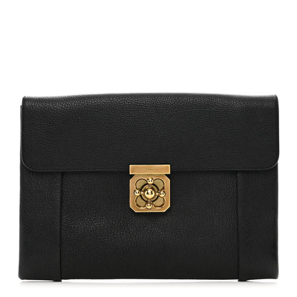 Chloe Elsie Goatskin Clutch Black 1 of 12