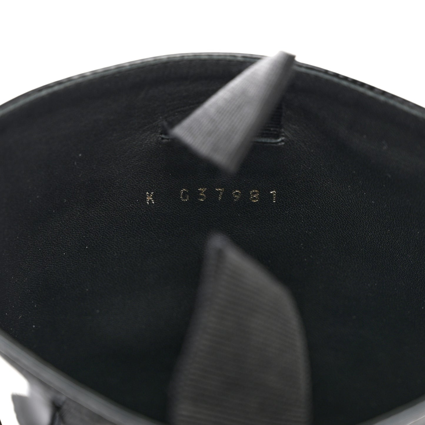 Patent CC Mid Calf Boots 35 Black
