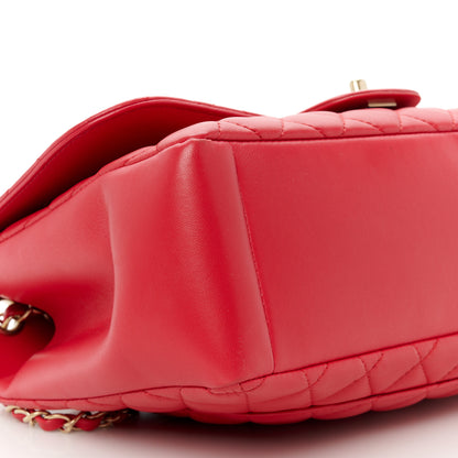 Chanel Lambskin Quilted Jumbo Mademoiselle Chic Flap Fuchsia 10 of 11