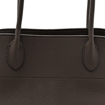The Row Grained Calfskin Margaux Shoulder 12 Deep Brown 7 of 10