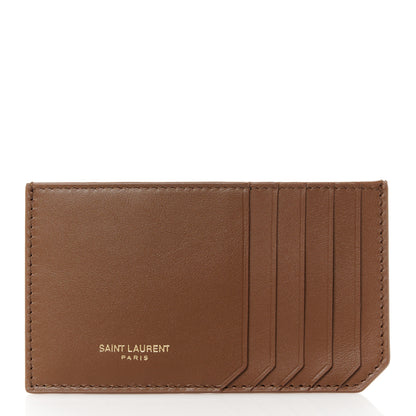 Saint Laurent Shearling Quilted Monogram Loulou Puffer Pouch Clutch Natural Beige Brick 10 of 13