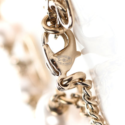 Chanel Pearl CC Chain Anklet Gold Pearly White 4 of 4