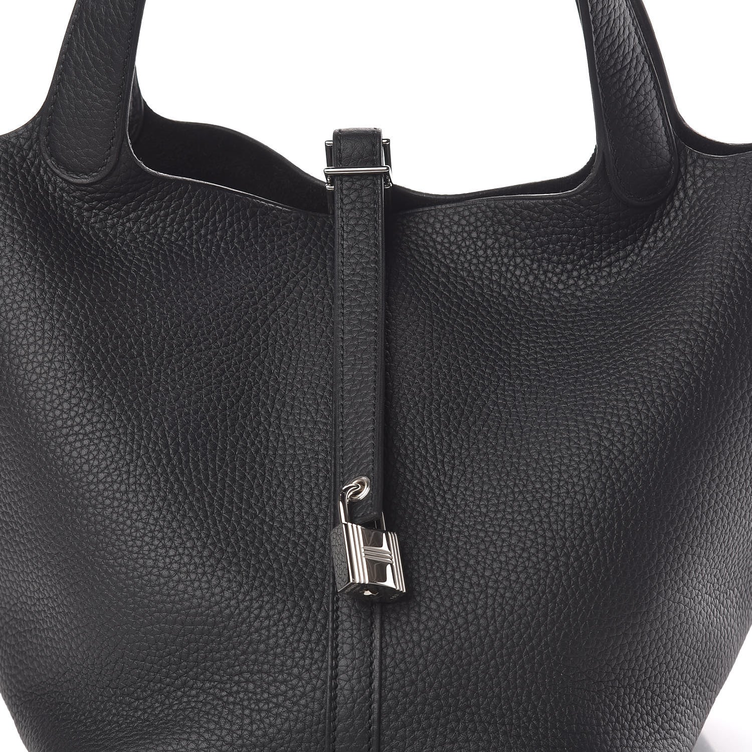Hermes Taurillon Clemence Picotin Lock 22 MM Black 8 of 10