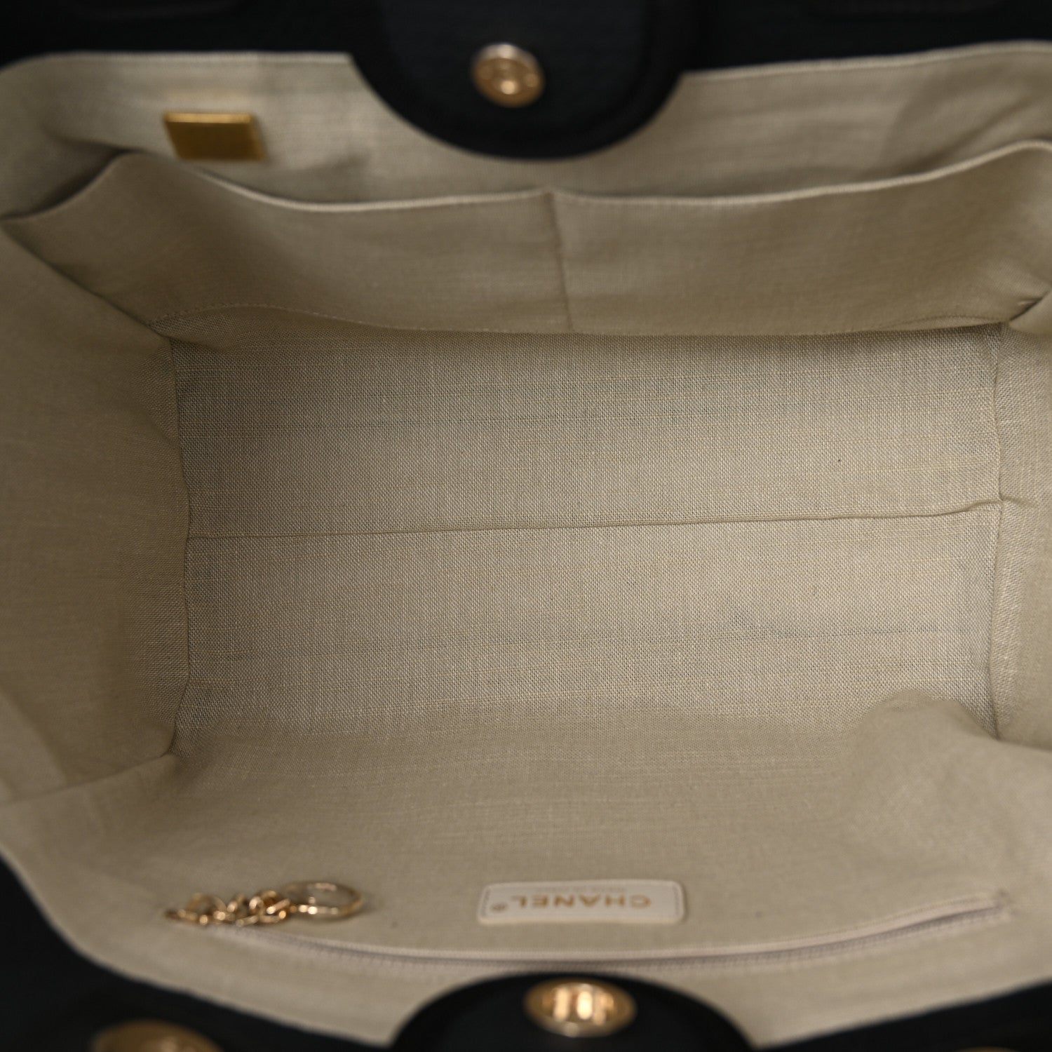 Chanel Mixed Fibers Small Deauville Tote Black 6 of 11