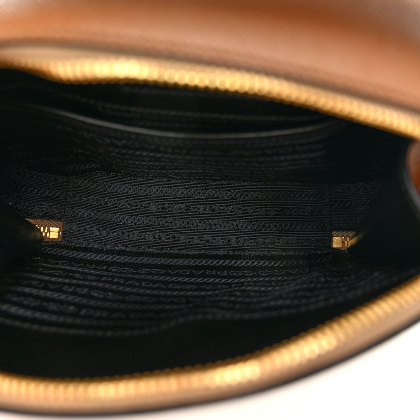 Saffiano Lux Odette Crossbody Caramel