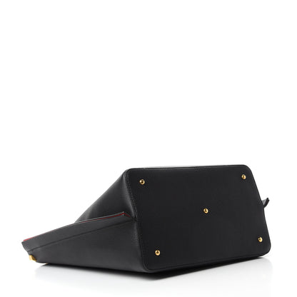 Valentino Garavani Grainy Calfskin Escape Hobo Bag Black 5 of 10