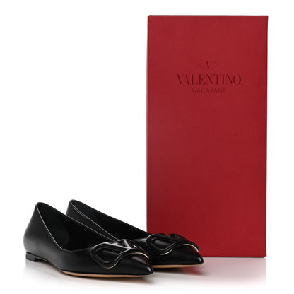 Valentino Garavani Nappa Vlogo Flats 36.5 Black 13 of 13