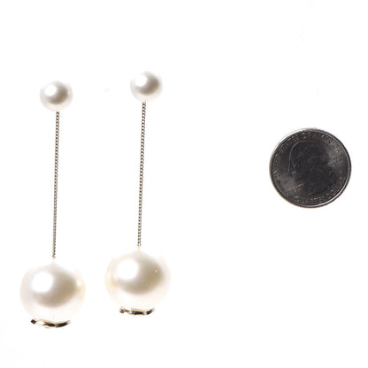 Chanel Pearl CC Drop Earrings Gold 2 of 6