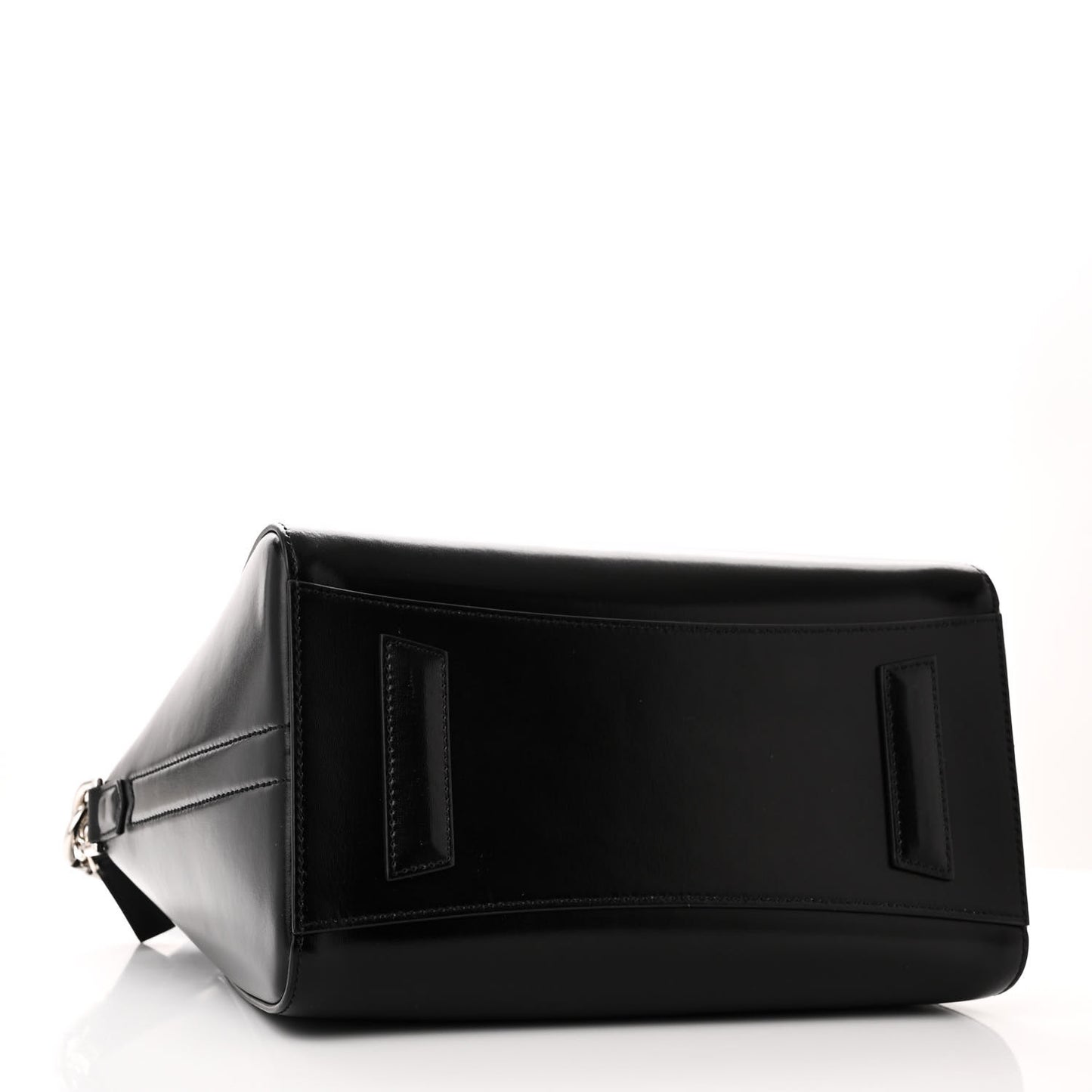 Shiny Lord Calfskin Small Antigona Black