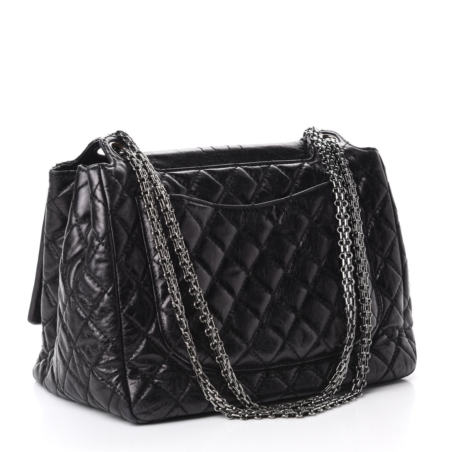 Chanel Metallic Aged Calfskin Quilted Reissue 2.55 Accordion Flap