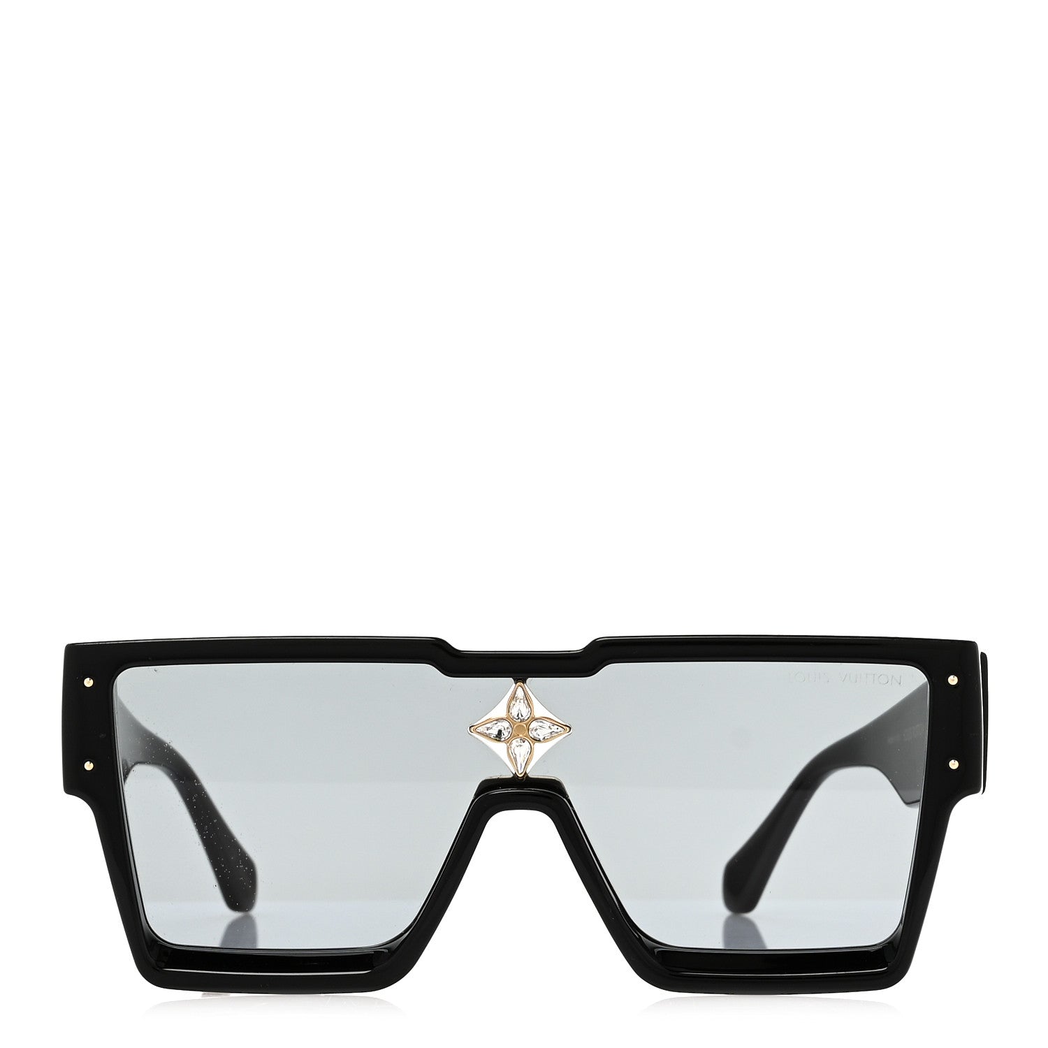 Louis Vuitton Acetate Swarovski Crystal Cyclone Sunglasses Z1578W Black 2 of 7