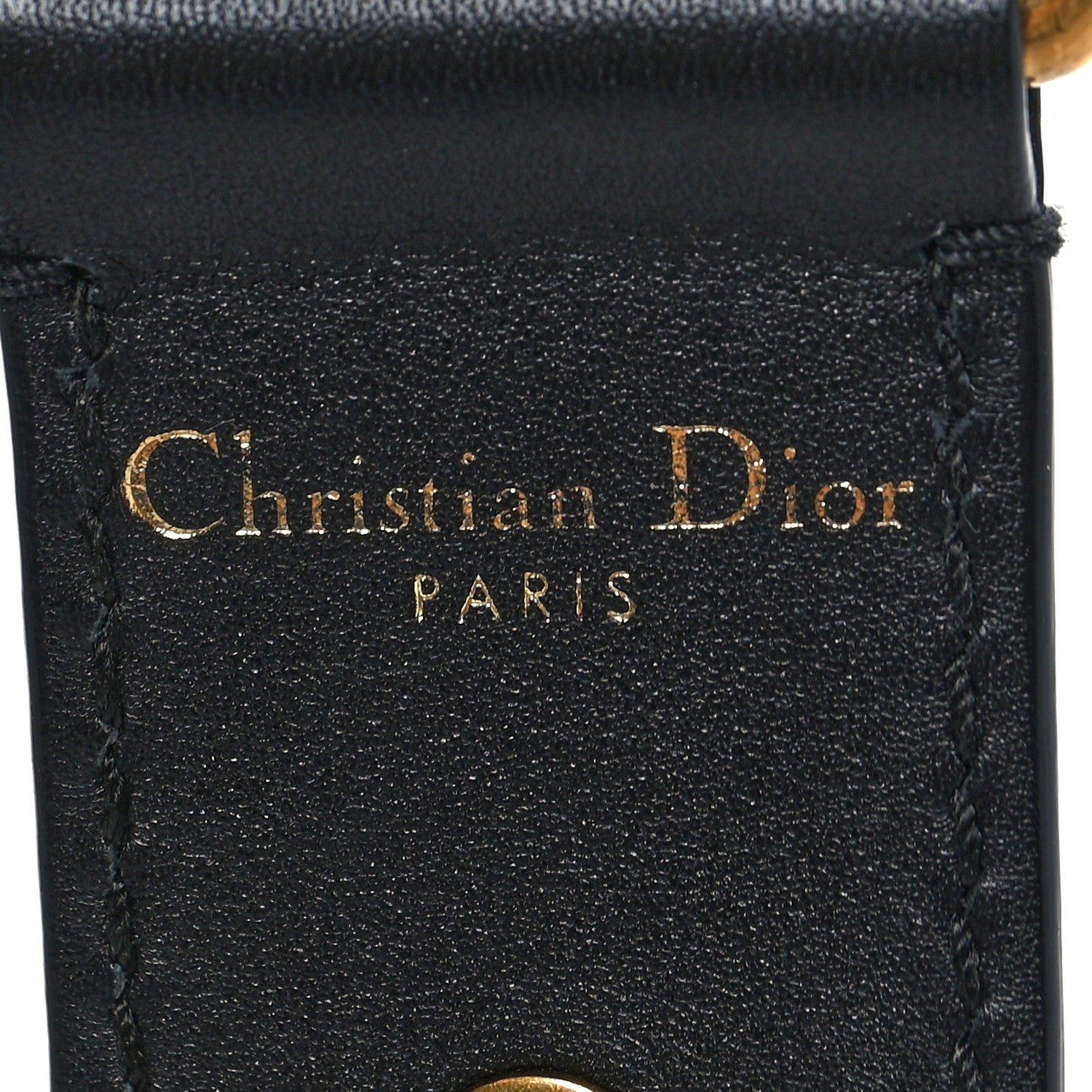 Christian Dior Canvas Embroidered Shoulder Strap Blue 3 of 8
