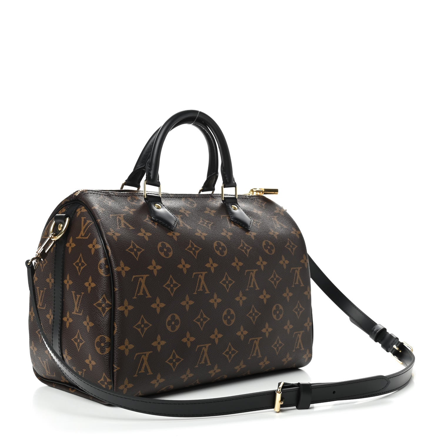 Louis Vuitton Monogram My World Tour Speedy Bandouliere 30 Black 2 of 7