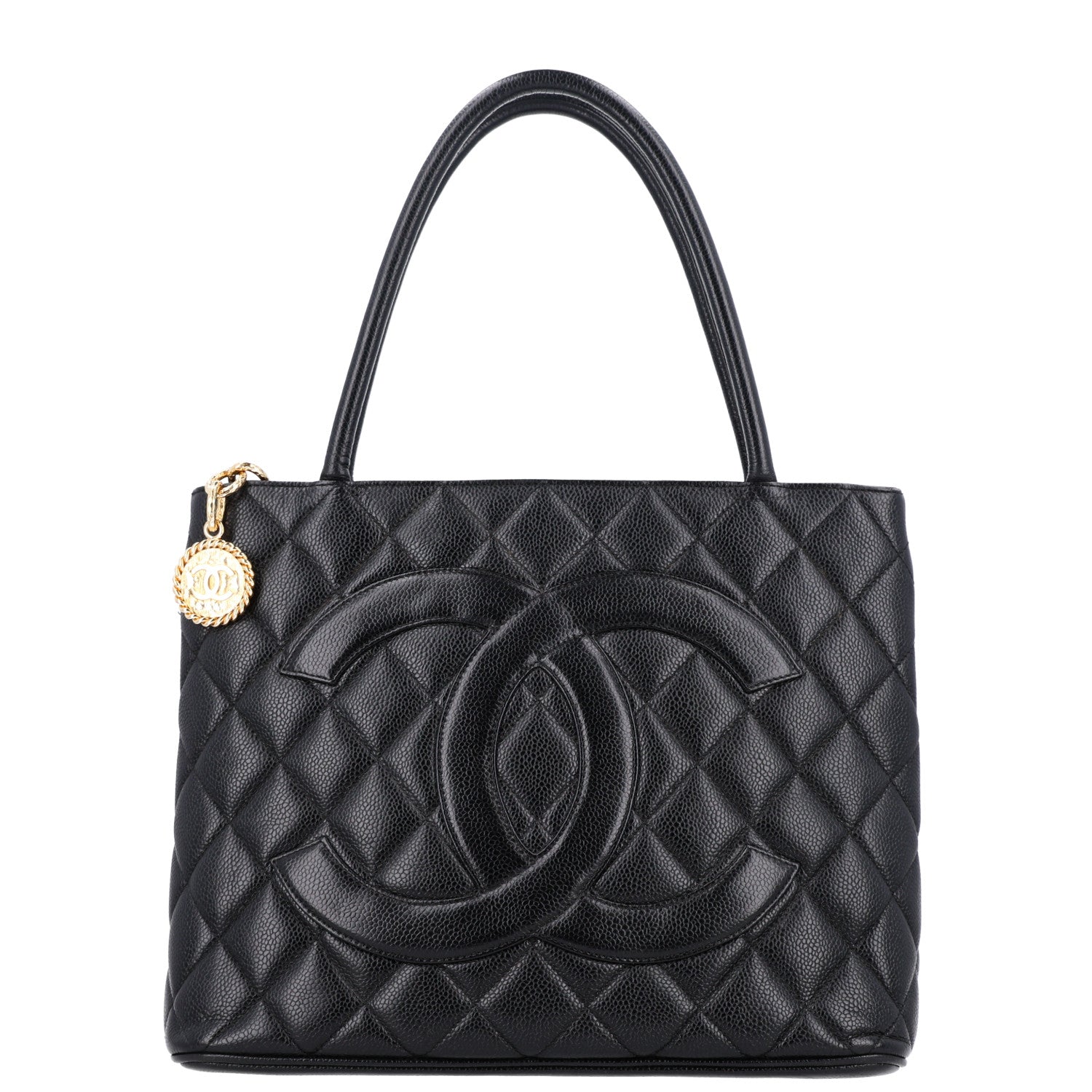Chanel Caviar Quilted Medallion Tote Black 1 of 10