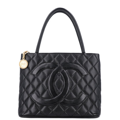 Chanel Caviar Quilted Medallion Tote Black 1 of 10