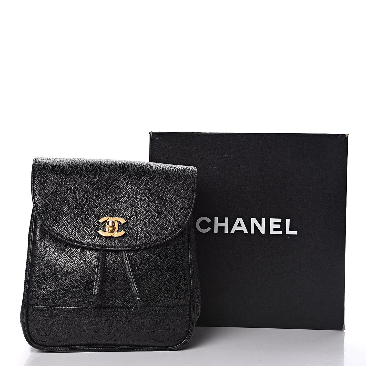 Chanel Caviar CC Backpack Black 12 of 12