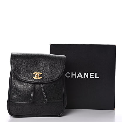Chanel Caviar CC Backpack Black 12 of 12