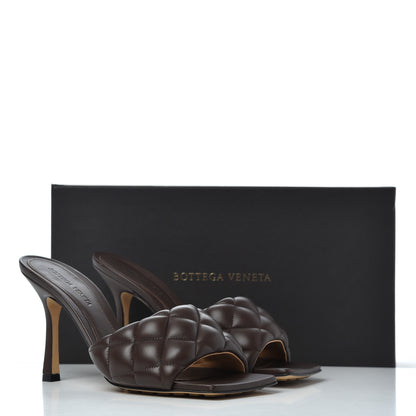 Bottega Veneta Nappa Matelasse Padded Mule Sandals 38 Chocolate 12 of 12