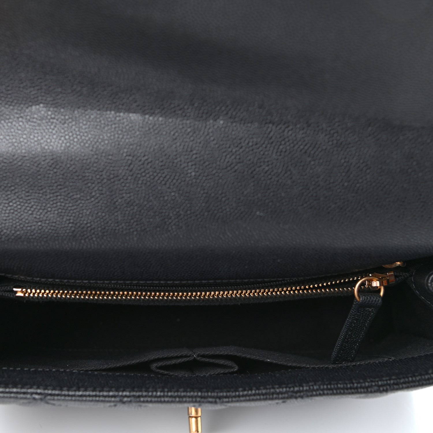 Chanel Caviar Lizard Embossed Quilted Small Coco Handle Flap Black 5 of 10