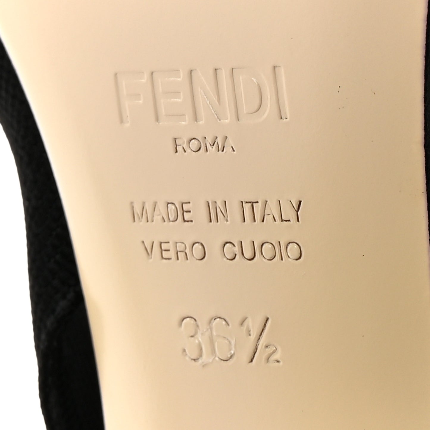 PVC Vitello FF Colibri 85mm Slingback Pumps 36.5 Transparent Black