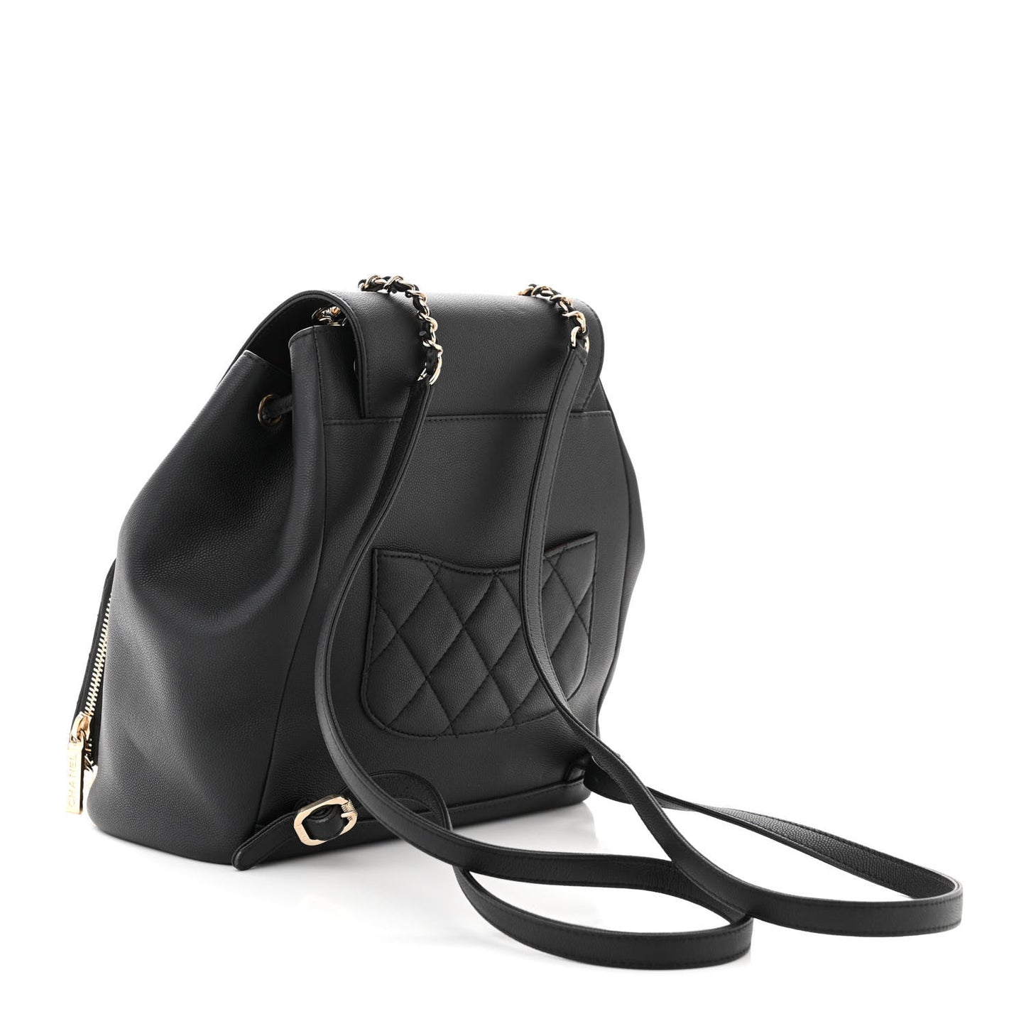 Caviar Quilted Business Affinity Backpack Black
