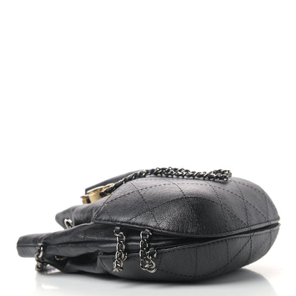 Chanel Calfskin Quilted Small Gabrielle Bucket Black 4 of 9