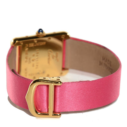 Cartier Sterling Silver Vermeil Satin 23mm Must de Cartier Tank Quartz Watch Pink 3 of 8