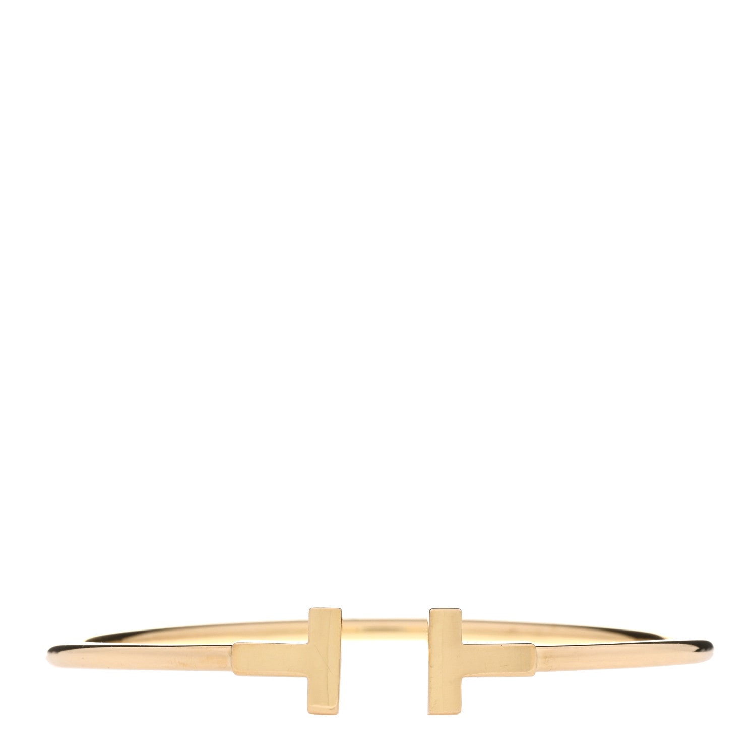 Tiffany 18K Yellow Gold T Wire Bracelet 1 of 3