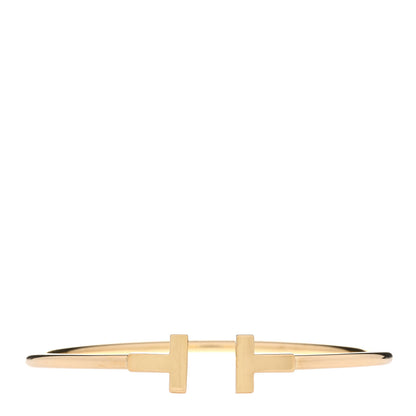 Tiffany 18K Yellow Gold T Wire Bracelet 1 of 3