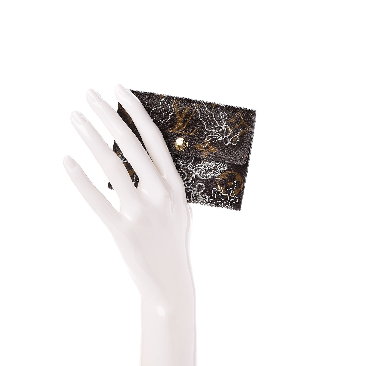 Louis Vuitton Monogram Dentelle Ludlow Wallet Silver 2 of 9