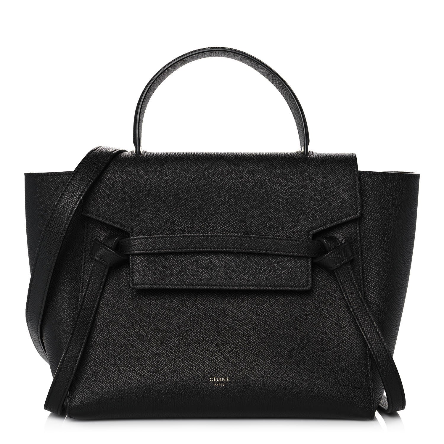 Celine Grained Calfskin Micro Belt Bag Black 1 of 10