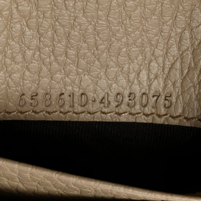 Gucci Dollar Calfskin GG Supreme Monogram GG Marmont Card Case Beige Mystic White Oatmeal 7 of 7