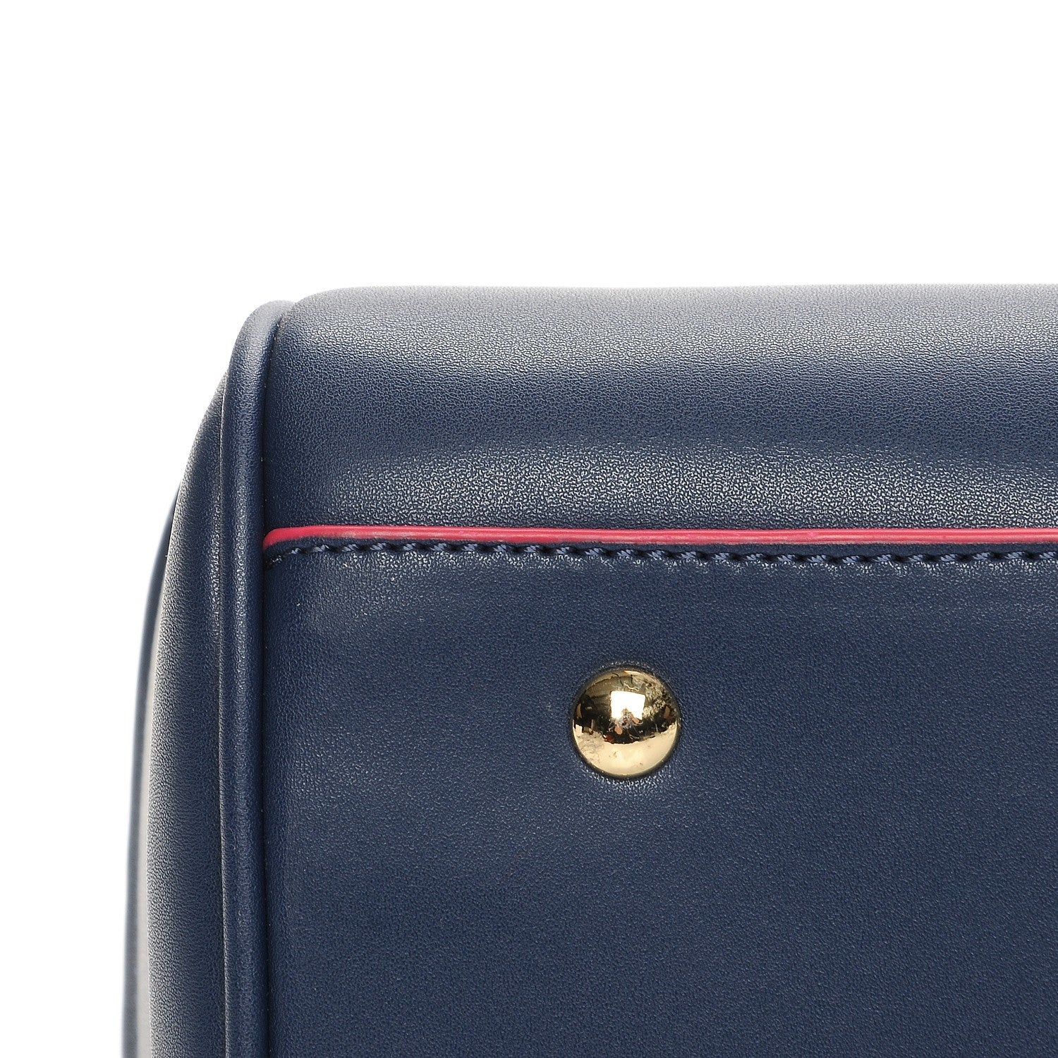 Versace Calfskin Large Palazzo Empire Bag Deep Navy 7 of 15