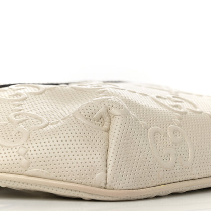 Gucci Calfskin GG Tennis Embossed Belt Bag Mystic White 9 of 11