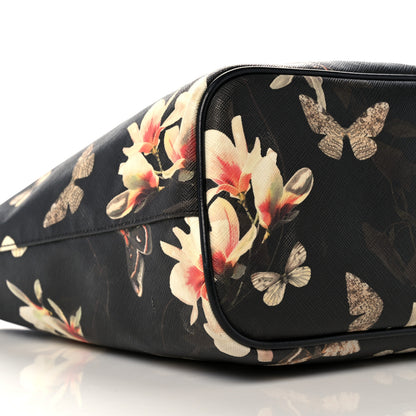 Givenchy Coated Canvas Magnolia and Moth Print Medium Antigona Tote Black 9 of 25