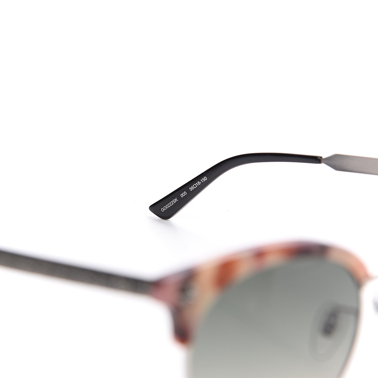 Gucci Metal Tiger GG0222SK Sunglasses Rose Silver 5 of 7