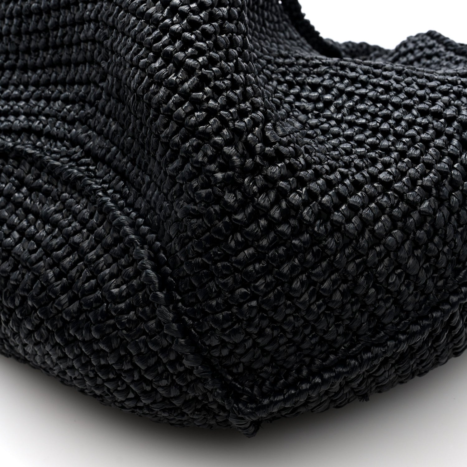 Khaite Raffia Medium Lotus Tote Black 9 of 9