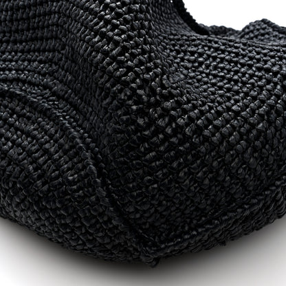 Khaite Raffia Medium Lotus Tote Black 9 of 9