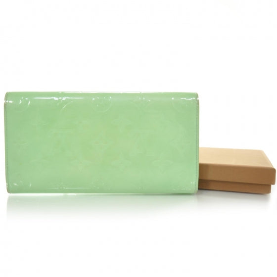 Louis Vuitton Vernis Sarah Wallet Peppermint 2 of 9