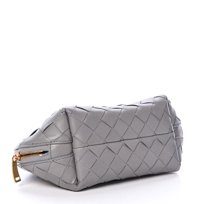 Bottega Veneta Nappa Intrecciato Cosmetic Case Concrete 3 of 10